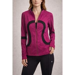 Lululemon Scuba Jacket SIZE 6 Find Your Bliss REVERSIBLE Full Zip Barbie Pink